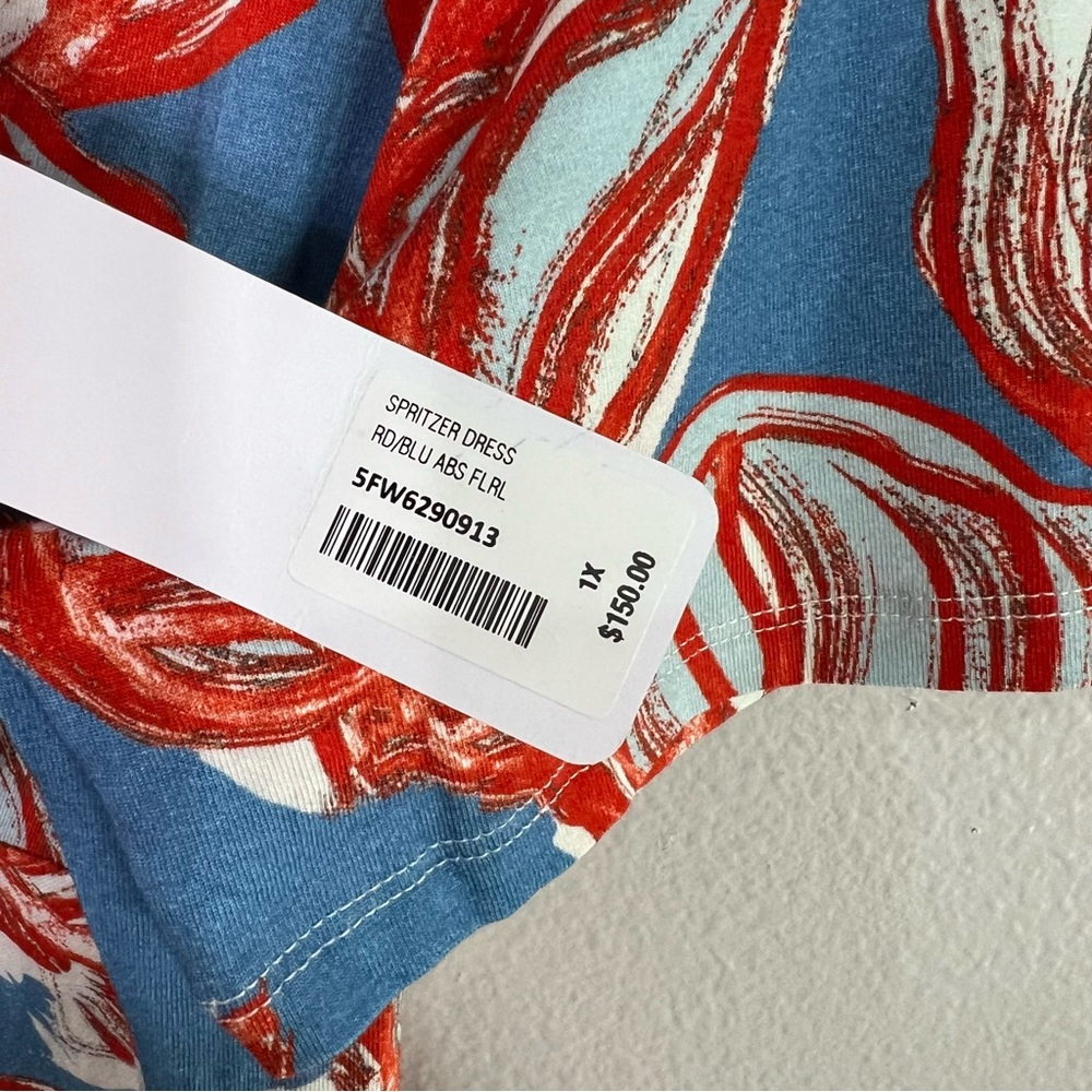 Soft Surroundings Blue and Red Floral Maxi Dress - Picture 5 of 7